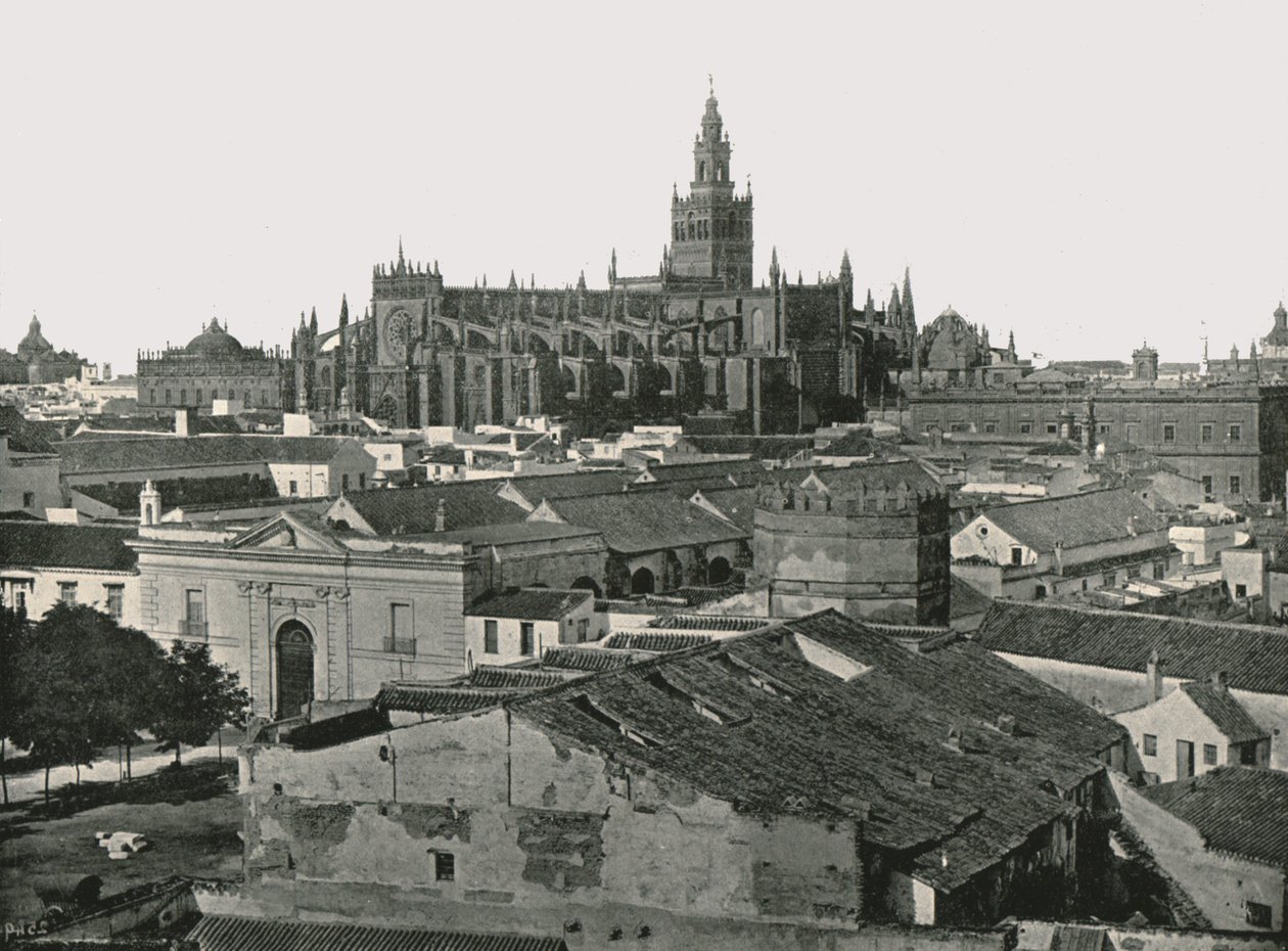 Katedralen, Sevilla, Spanien, 1895. av W and S Ltd