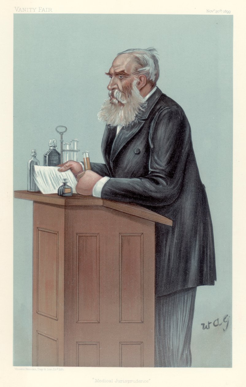 Thomas Stevenson, brittisk kriminaltekniker, 1899. av Wag