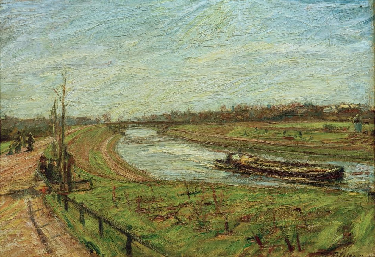 Landskap på Teltow-kanalen av Waldemar Rosler