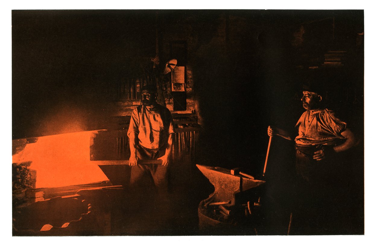 Smedjan, 1901. av Waldemar Titzenthaler