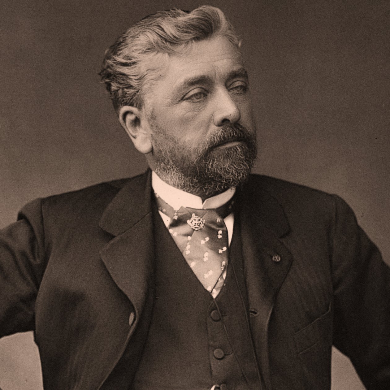 Porträtt av Gustave Eiffel. 1889 (foto) av Walery