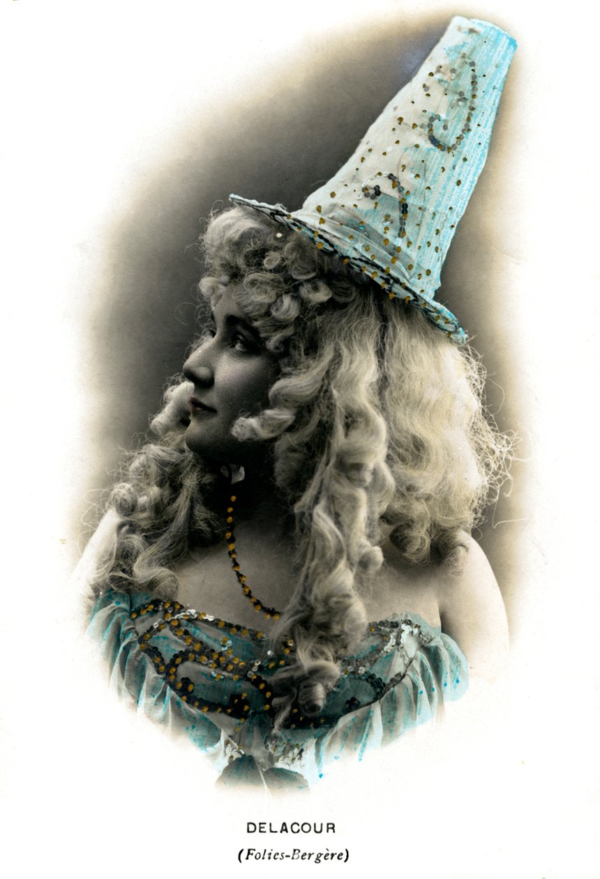 Delacour Folies-Bergere, tidigt 1900-tal. av Walery