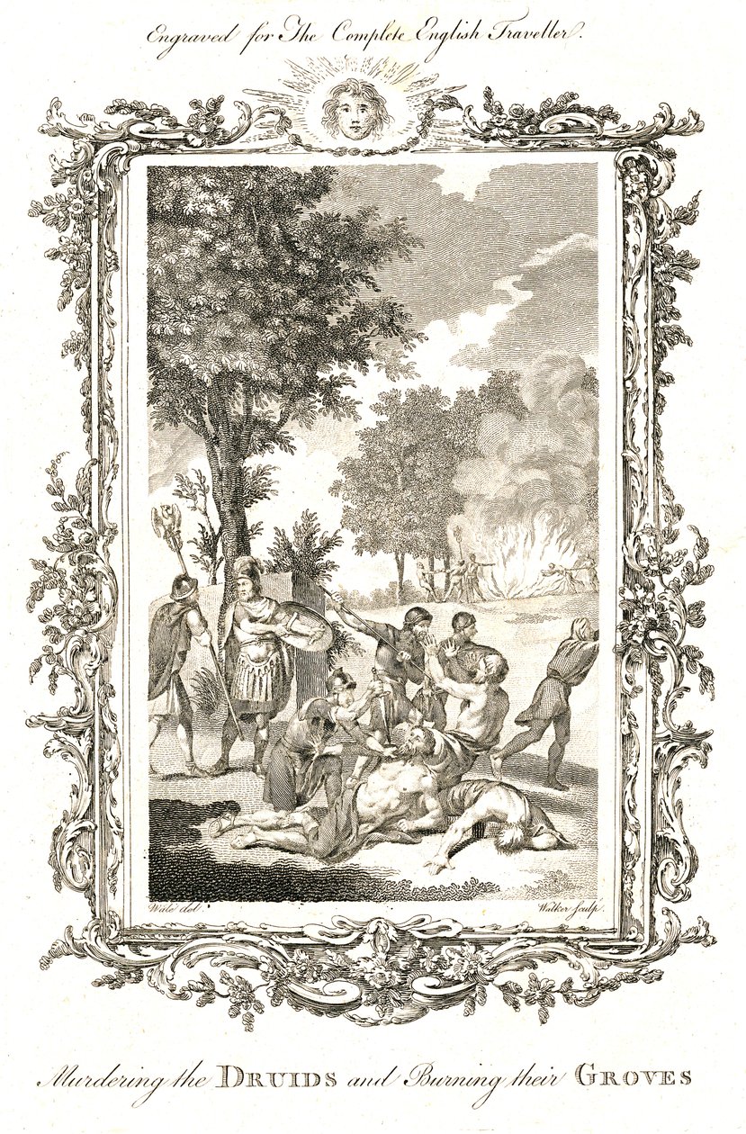 Murdering the Druids, c.1771-1772 av Walker