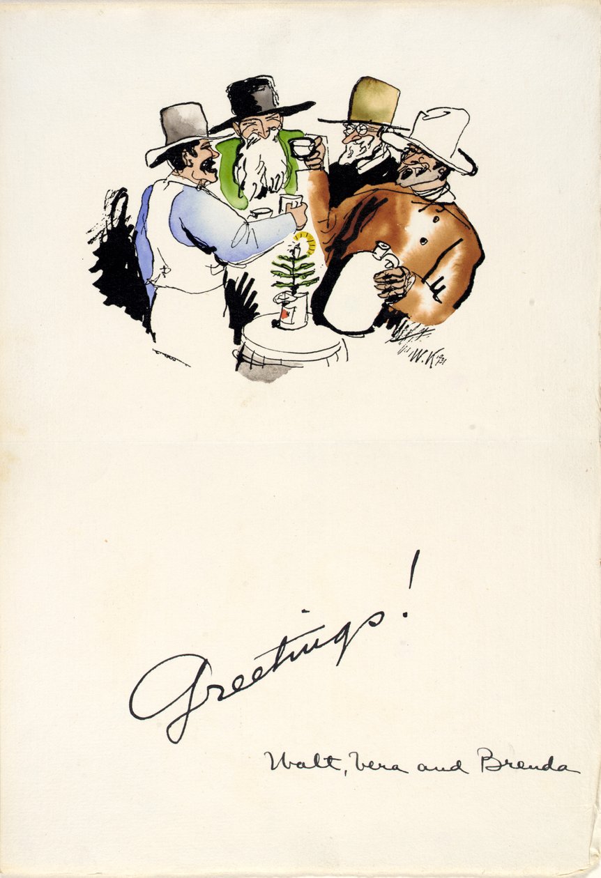Julhälsningar 1931 av Walt Kuhn