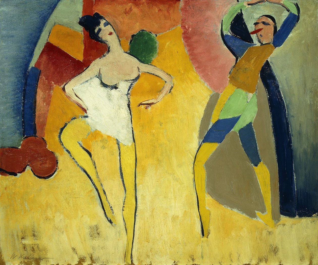 Pierrot och Pierrette av Walt Kuhn