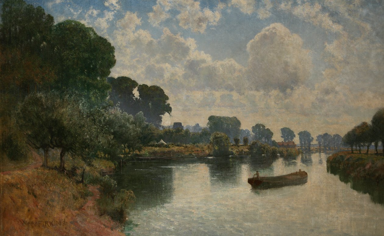 Kepax Ferry, Worcester, ca 1900 av Walter Alfred Firkins