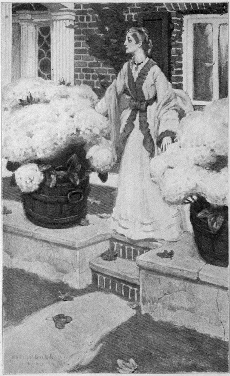 Frontispiece from the first edition of Sanctuary, a novella by Edith Wharton av Walter Appleton Clark