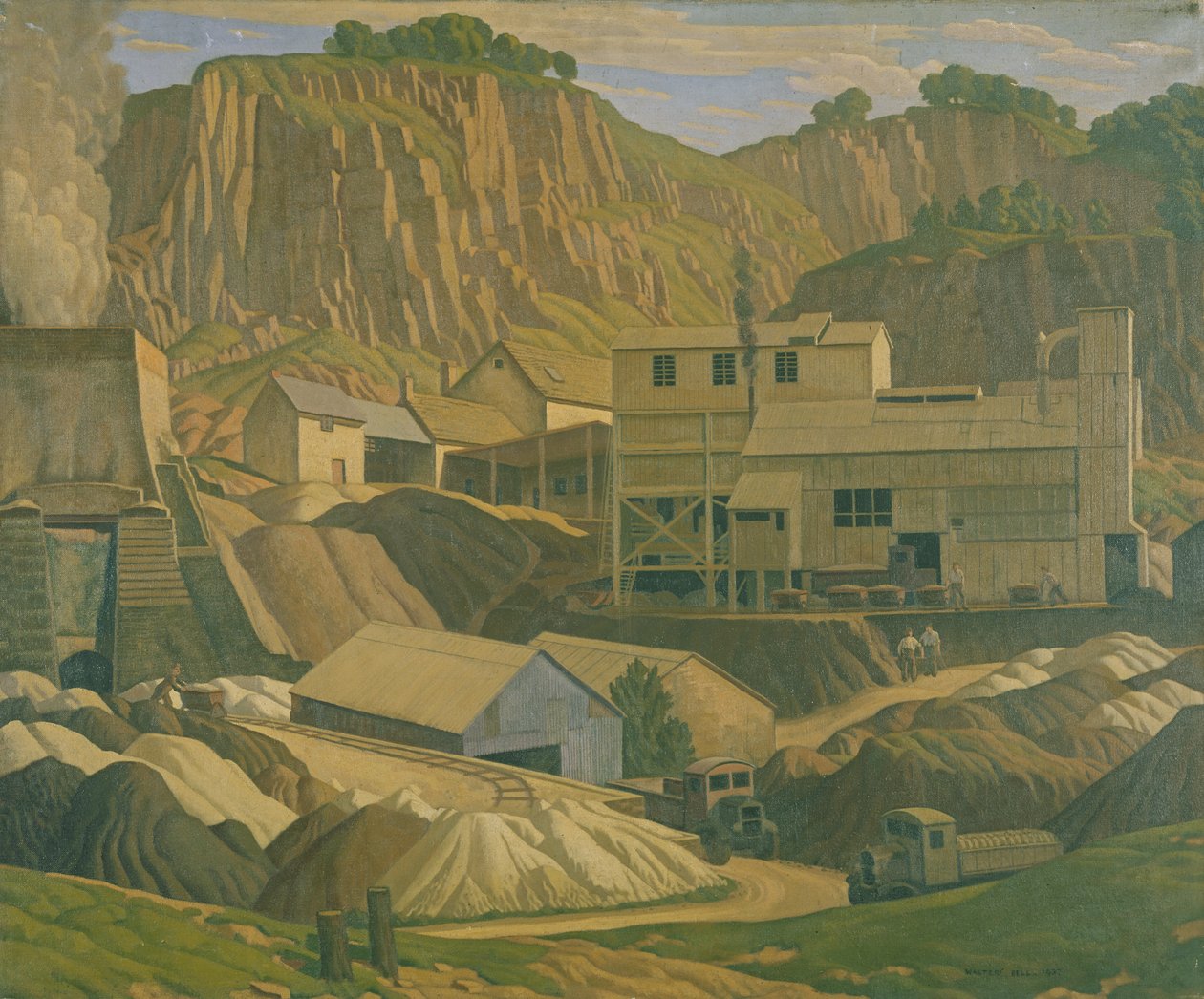 Derbyshire Quarry, 1937 av Walter Bell