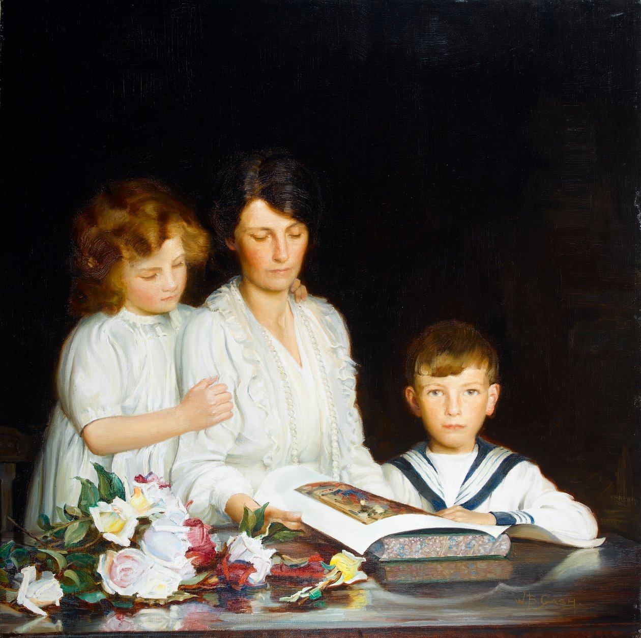 Ett familjeporträtt, 1919 av Walter Bonner Gash