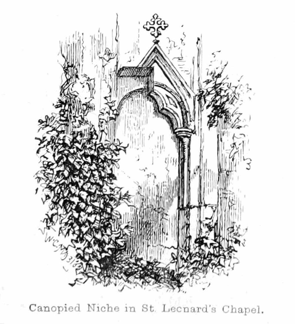 Canopied Niche in St. Leonards Chapel av Walter Crane