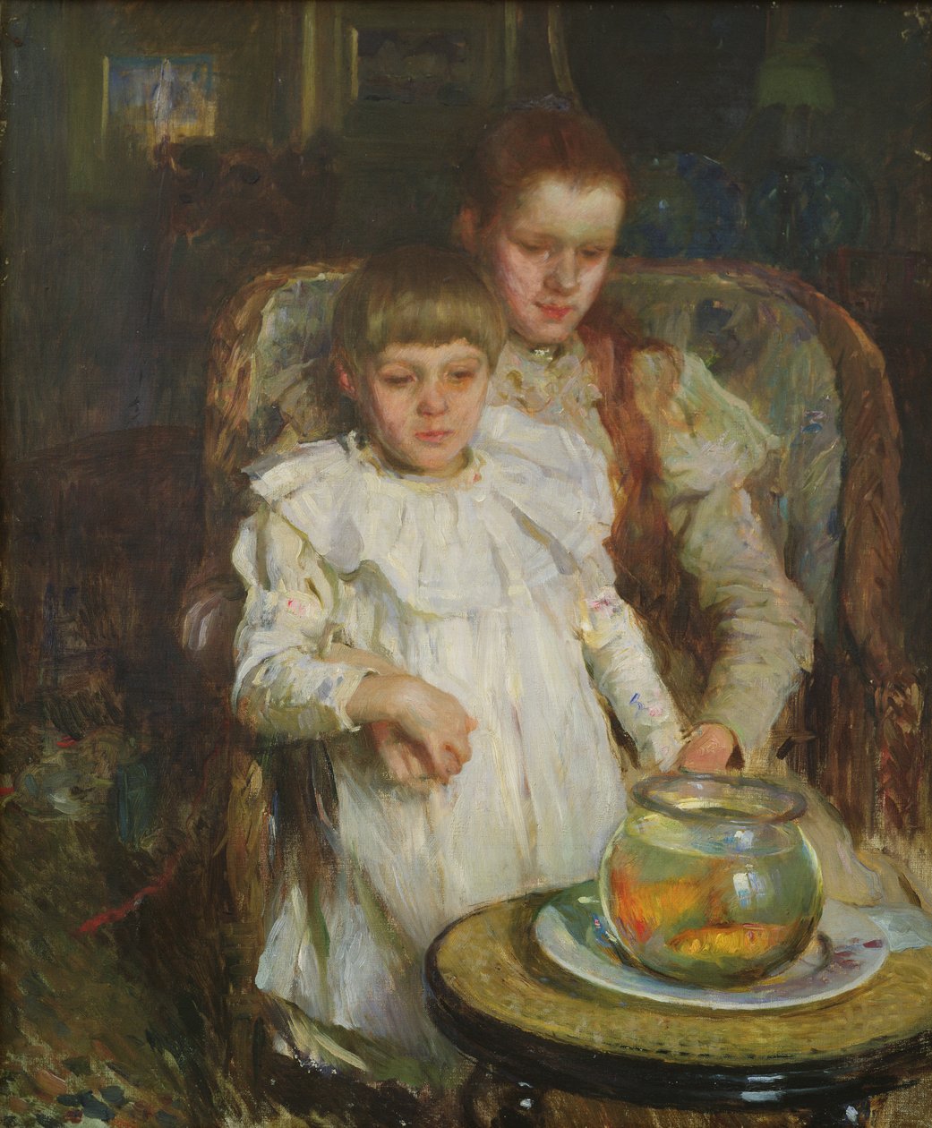 Guldfiskskålen, ca 1900 av Walter Frederick Osborne