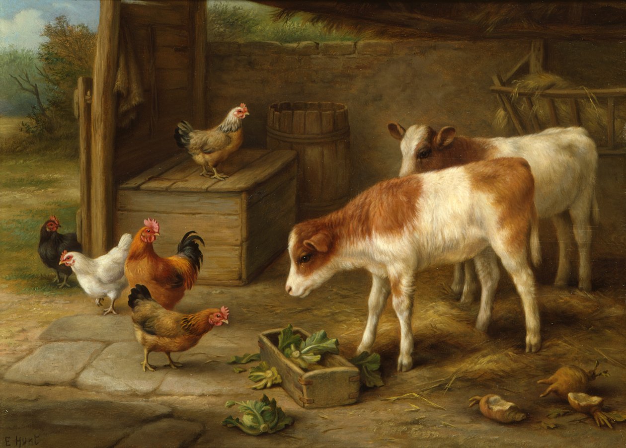Gårdsscen av Walter Hunt