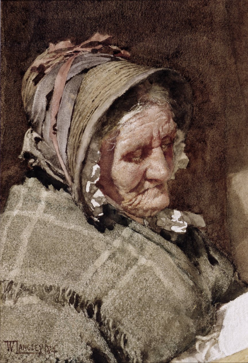 En fiskekvinna från Newlyn, 1894 av Walter Langley