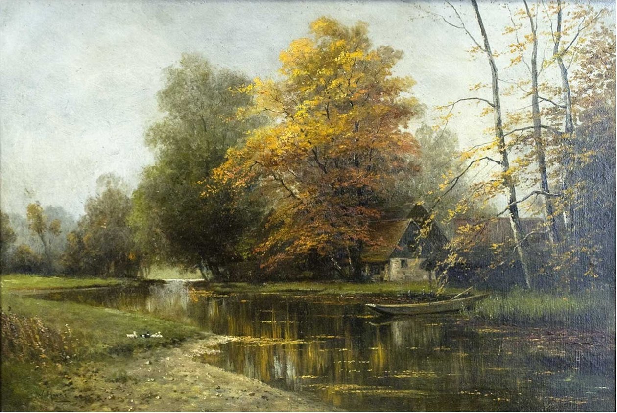  Spreewaldlandschaft bei LehdenDeutsch: Im Spreewaldn av Walter Moras