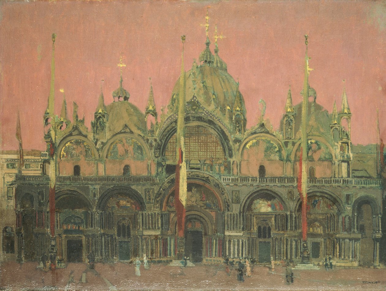 En röd himmel på natten, San Marco av Walter Richard Sickert
