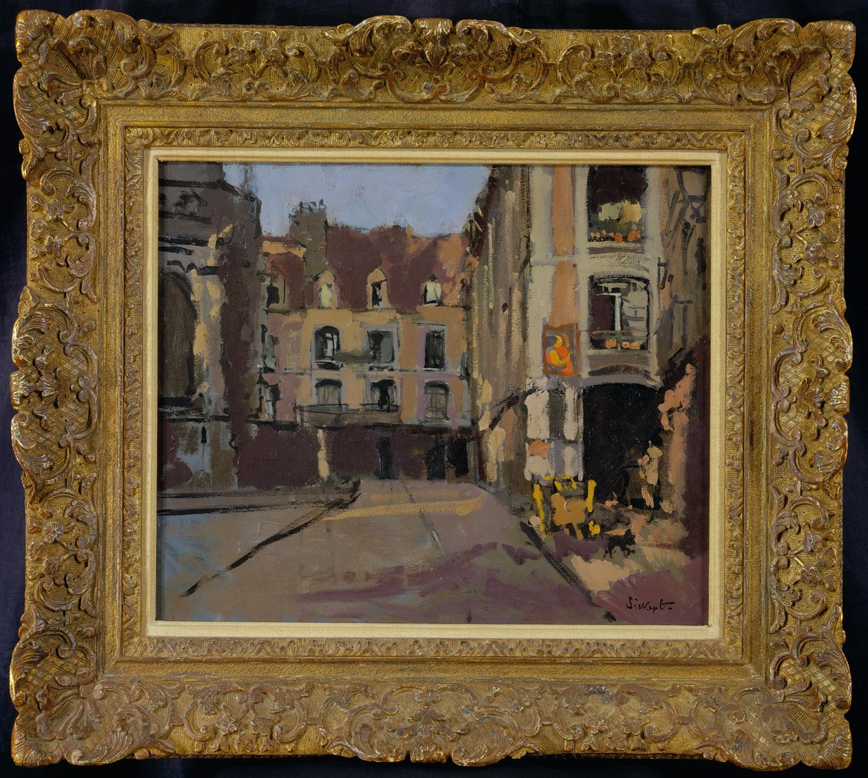 Hörn av Rue Sainte Catherine, Dieppe, ca 1899 av Walter Richard Sickert