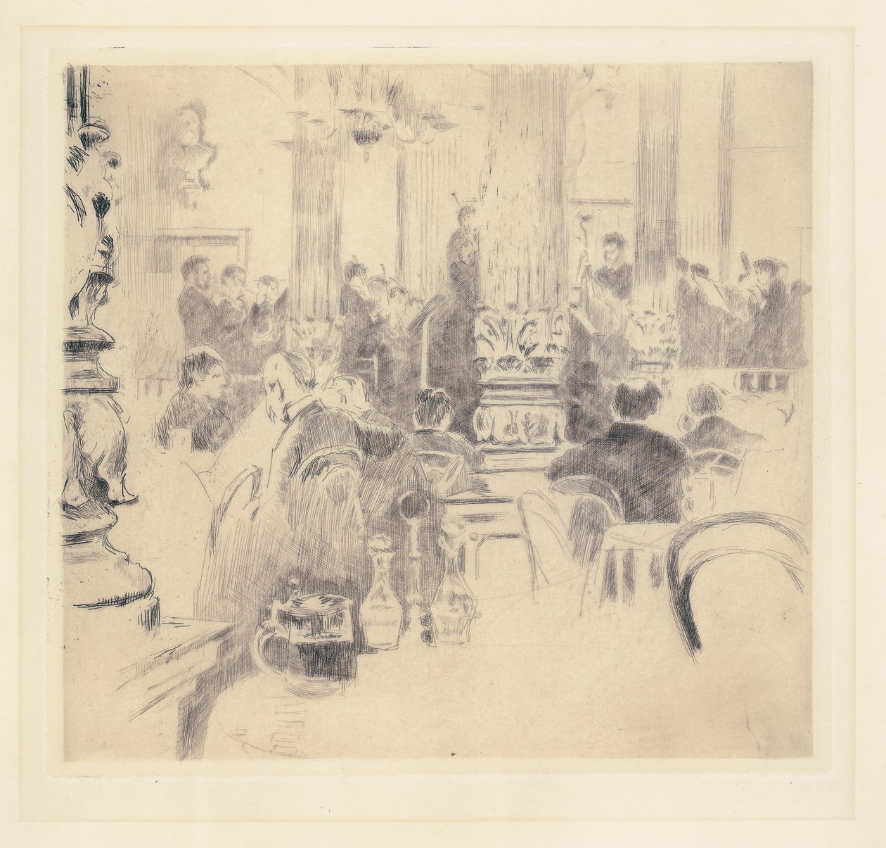 English Cafe, München, 1886 av Walter Richard Sickert