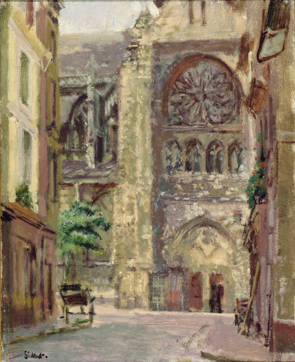 Pecquet Street, Dieppe, omkring 1907 av Walter Richard Sickert