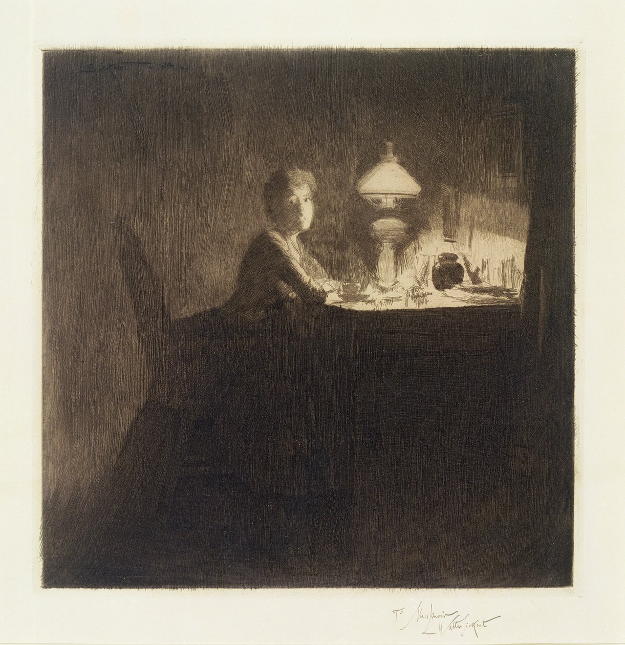 Tillförordnad chef, 1884 av Walter Richard Sickert