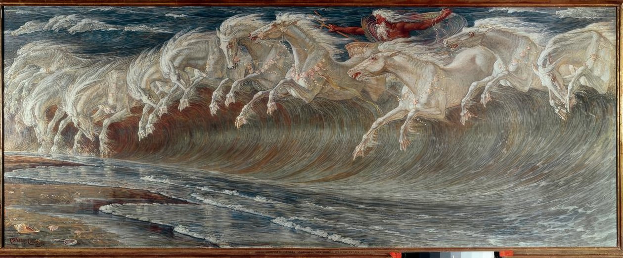 Neptunus hästar av Walter Crane