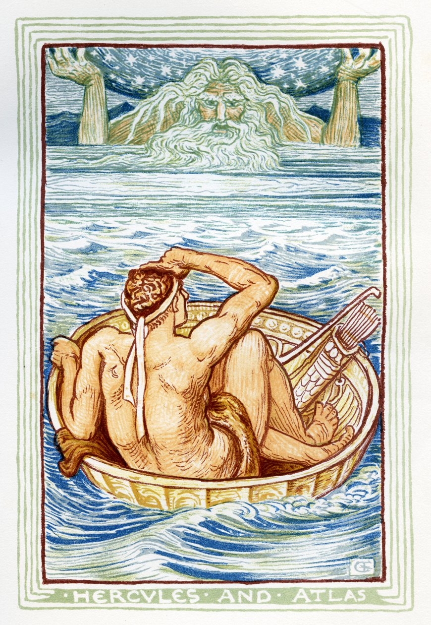 Hercules och Atlas av Walter Crane