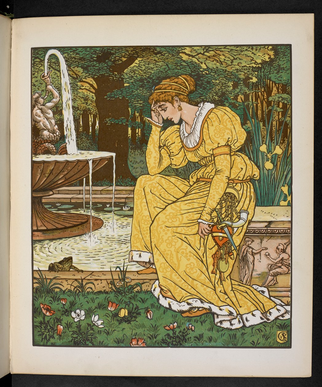 かえるの王子さまのイラスト.swedish av Walter Crane