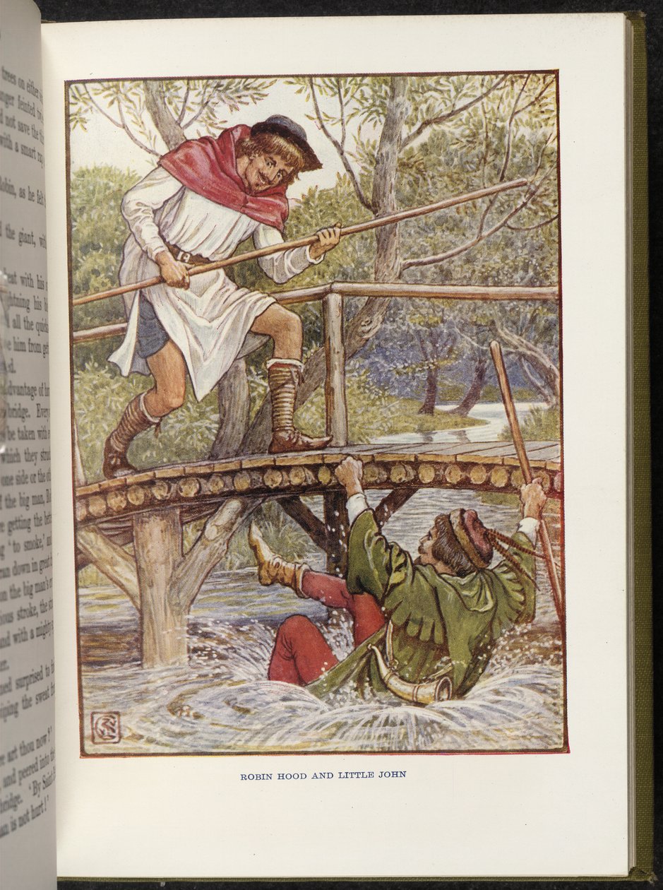 Robin Hood och Little John av Walter Crane