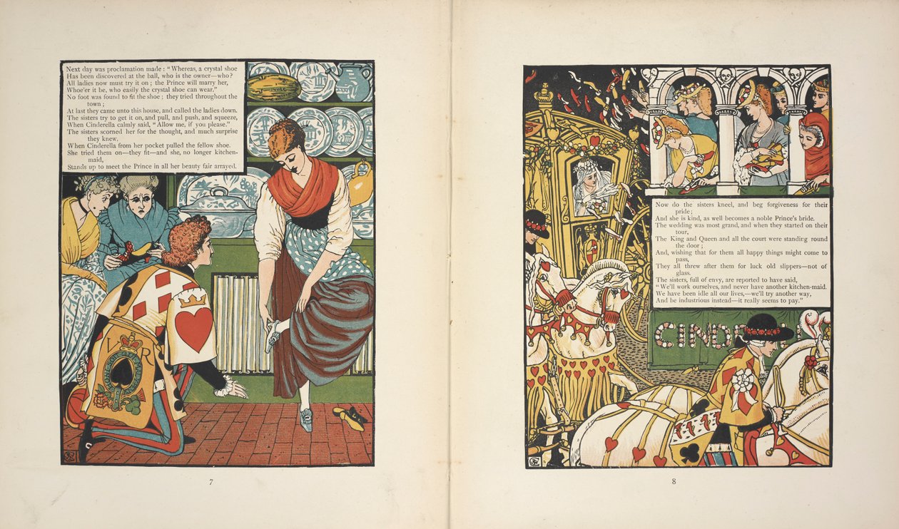 Prinsen och Askungen. av Walter Crane