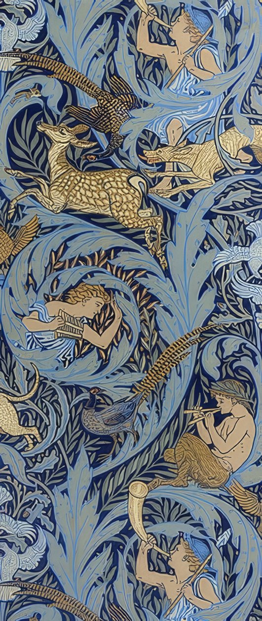 Tränoteringar. 1886 av Walter Crane