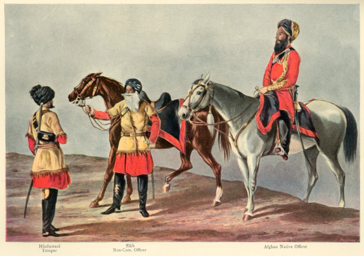 Det andra Punjab-kavalleriet, 1901. av Walter Fane