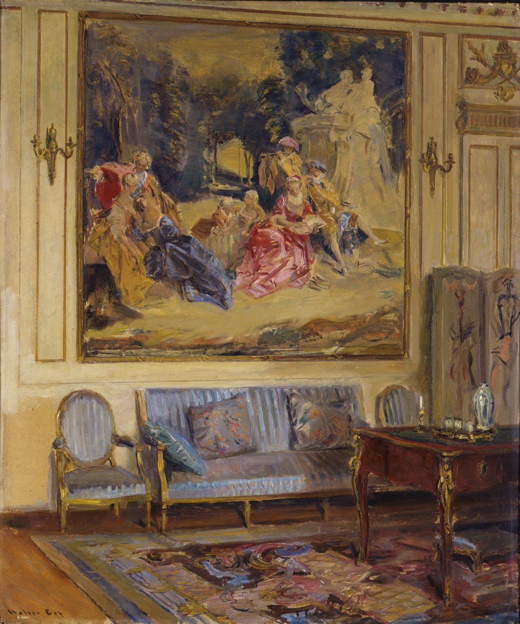 Boudoir, Chateau de Chaalis av Walter Gay