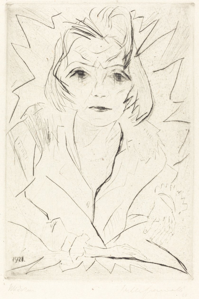 Jungfruflicka, 1921. av Walter Gramatte