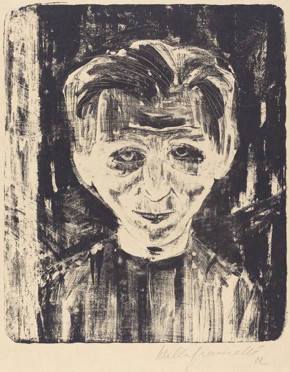 Självporträtt, 1922. av Walter Gramatte
