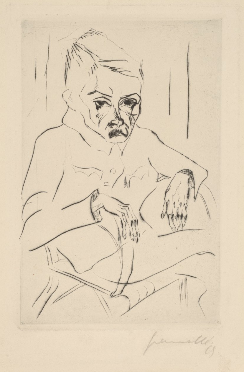 Trött soldat I, 1919. av Walter Gramatte