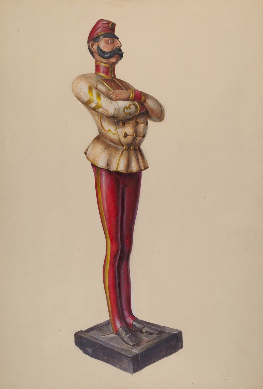 Cigarrbutiksfigur, c. 1937. av Walter Hochstrasser