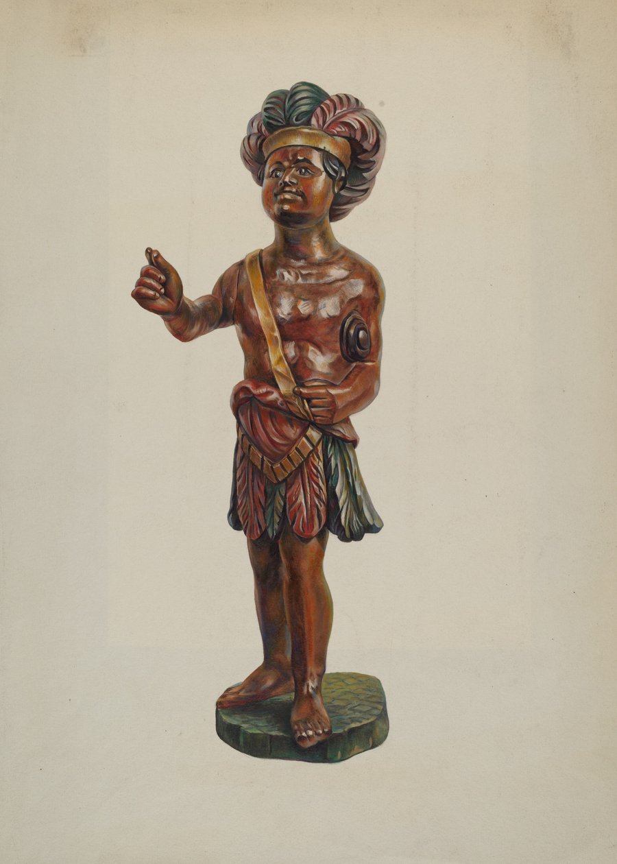 Cigarraffär Indian, ca. 1940. av Walter Hochstrasser