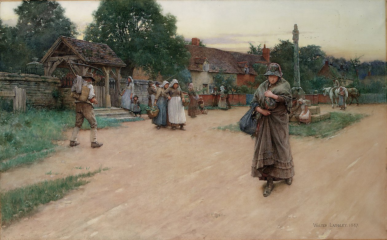 Förrådd, 1887 av Walter Langley