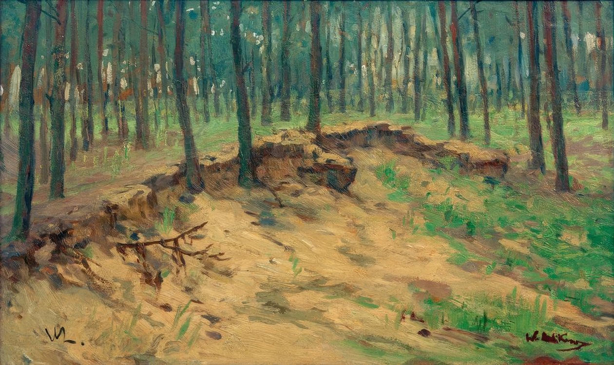 Skog med sandgrop av Walter Leistikow