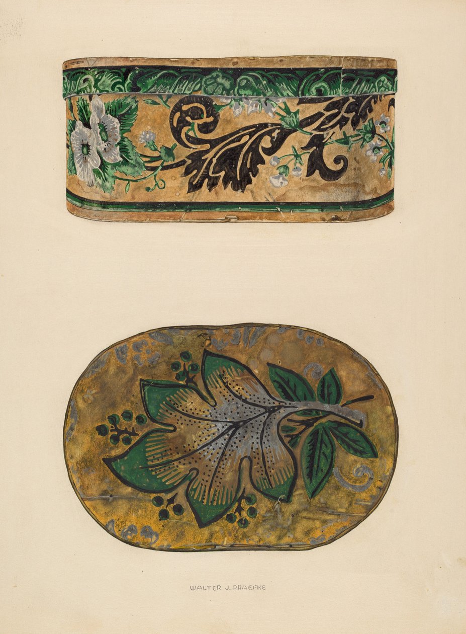 Hattlåda, ca. 1937. av Walter Praefke
