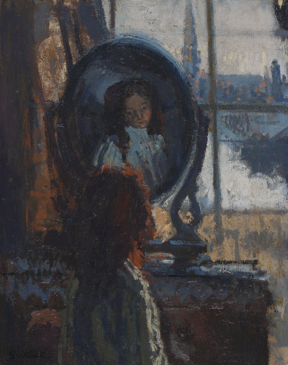 Flicka vid ett glasögon, lilla Rachel av Walter Richard Sickert