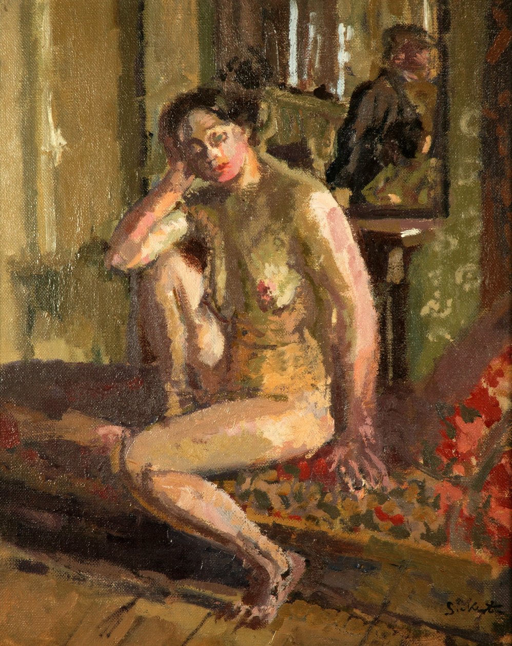 Interiör Med Naken av Walter Richard Sickert