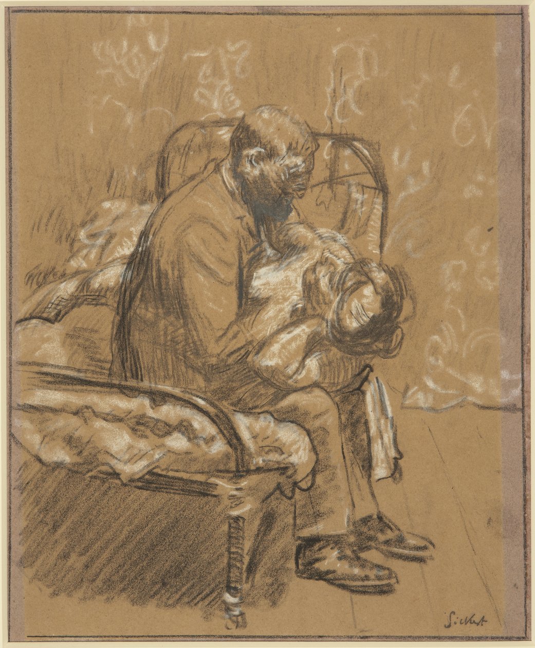 Persuasion, ca 1908 (krita på papper) av Walter Richard Sickert