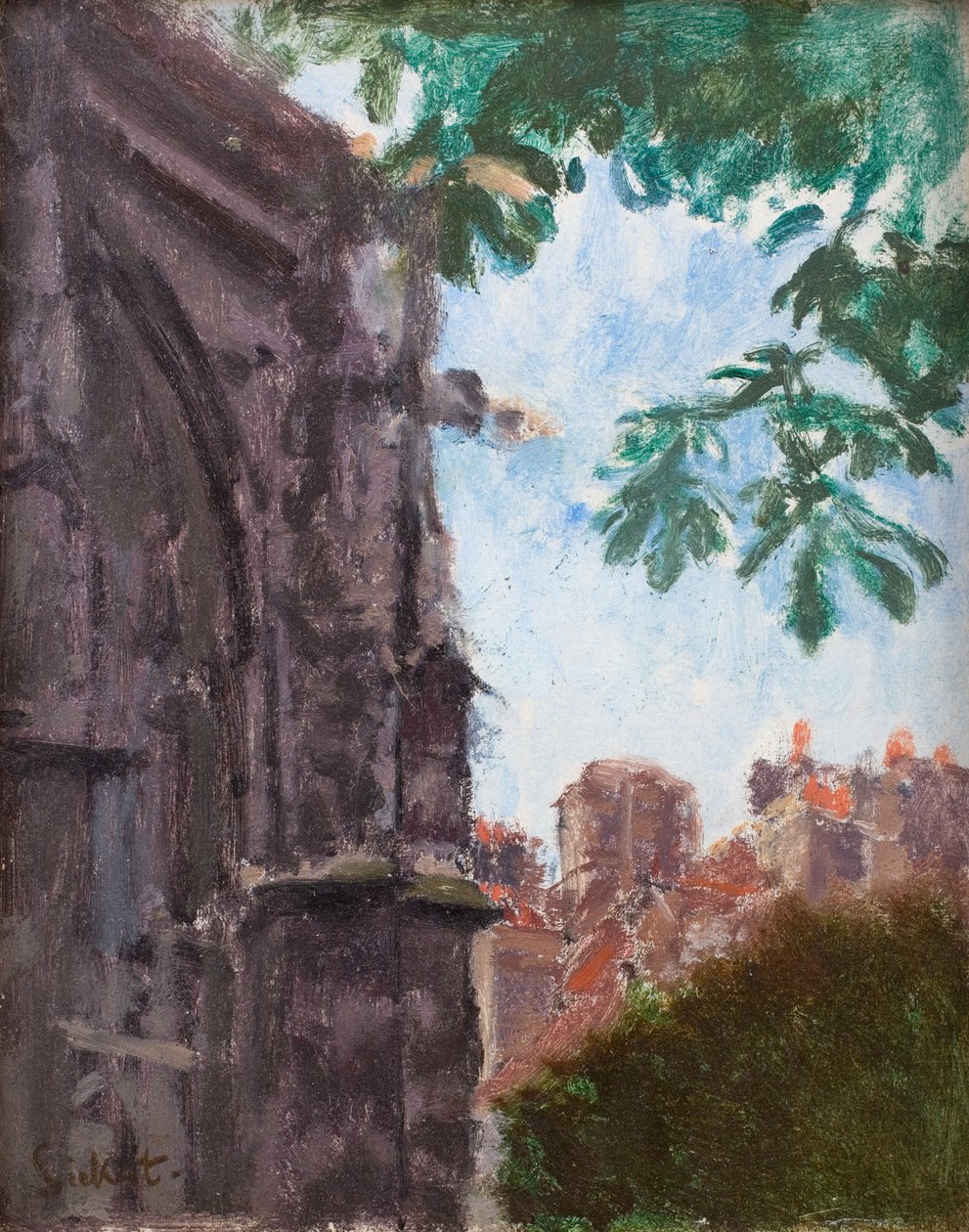 St Rémy: Kyrka chevet av Walter Richard Sickert