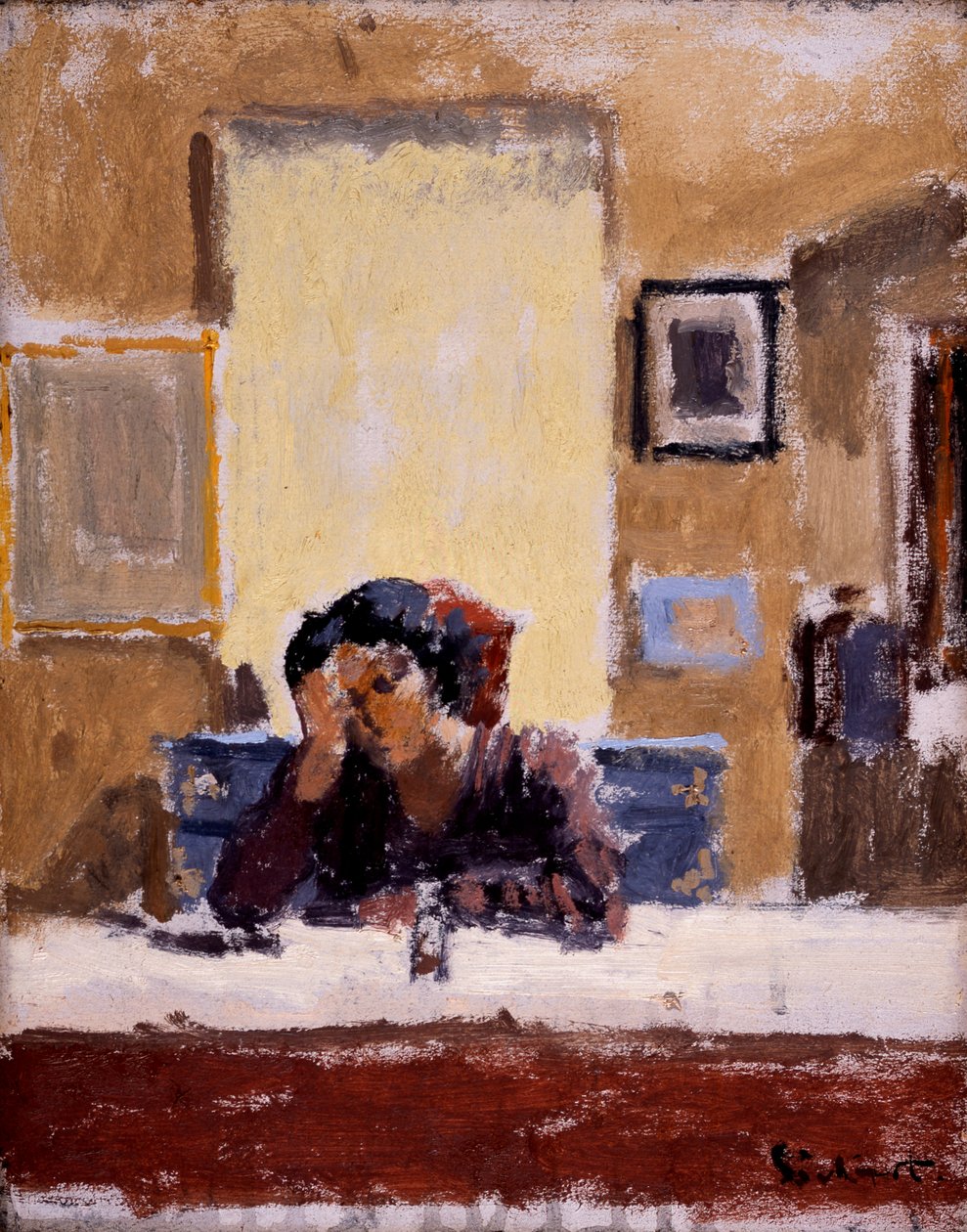 Spegeln (olja på duk) av Walter Richard Sickert