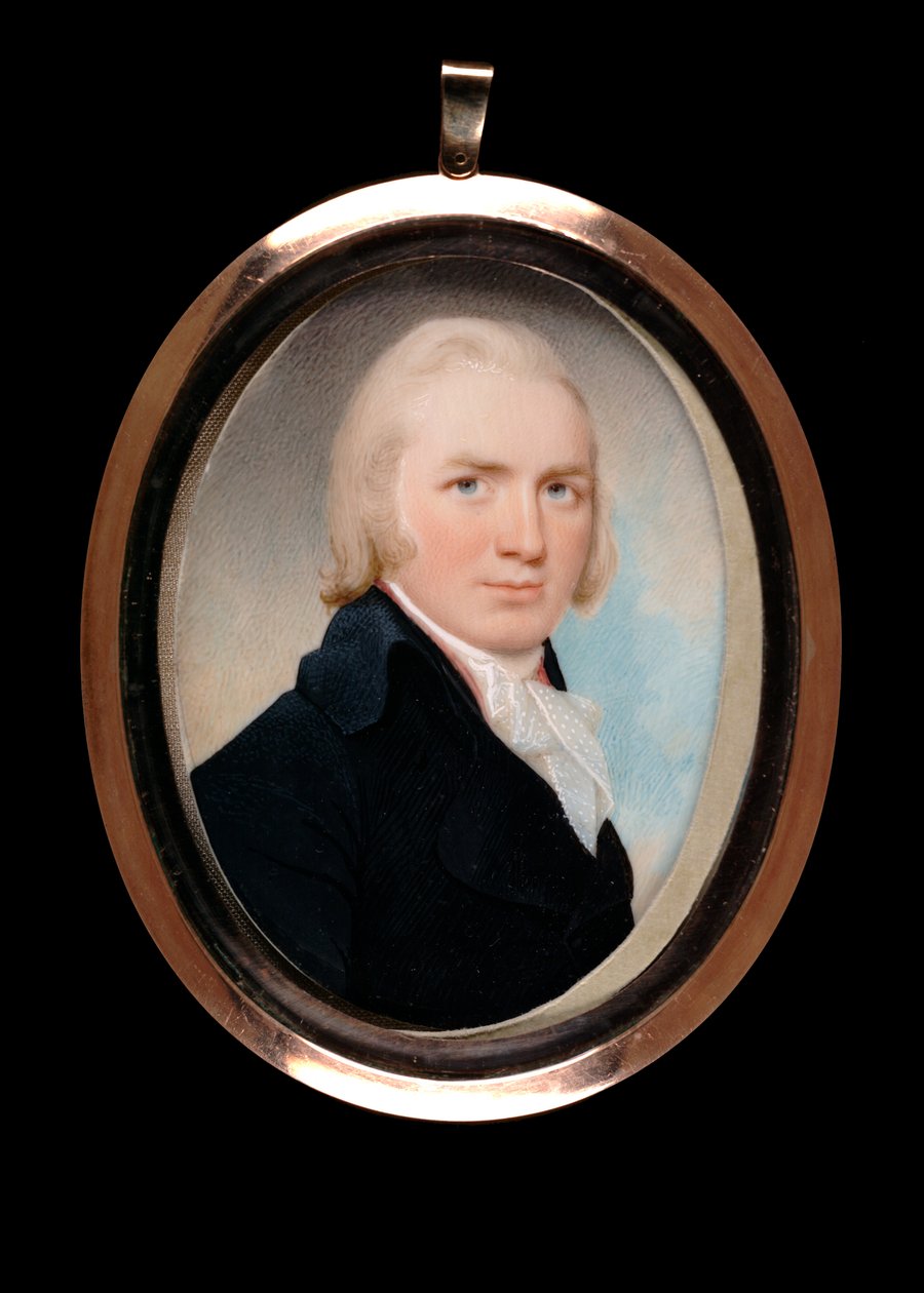Porträtt av en gentleman, ca. 1796. av Walter Robertson