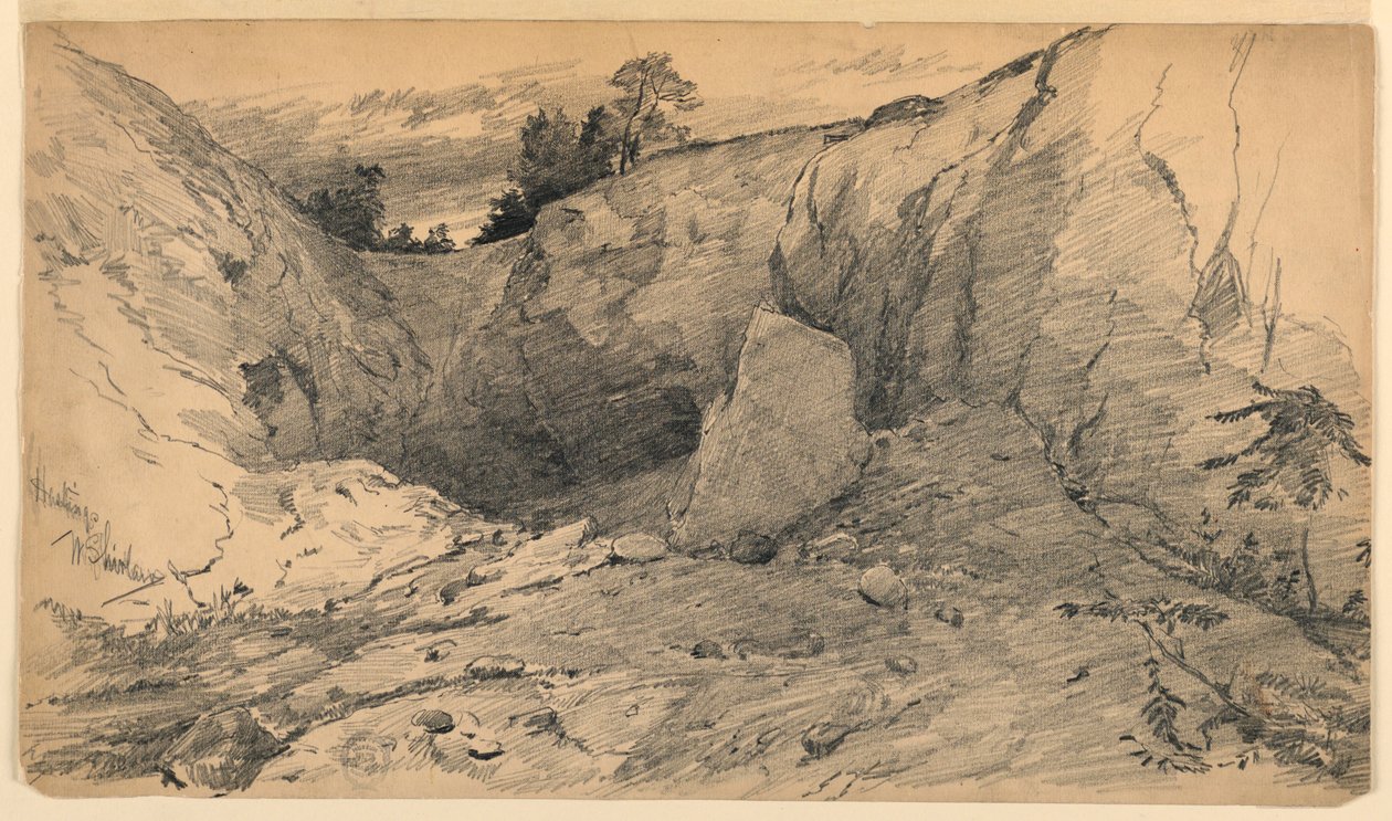 Landskap i Hastings, New York av Walter Shirlaw