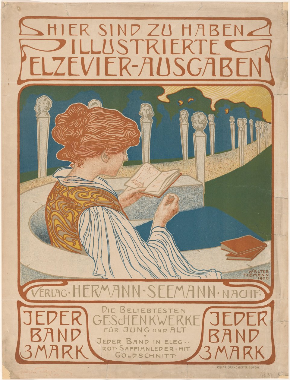 Affisch för utgivaren Hermann Seemann Nachfolger av Walter Tiemann