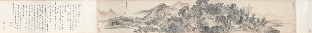 Hall of Lofty Pines, 1703. av Wang Hui