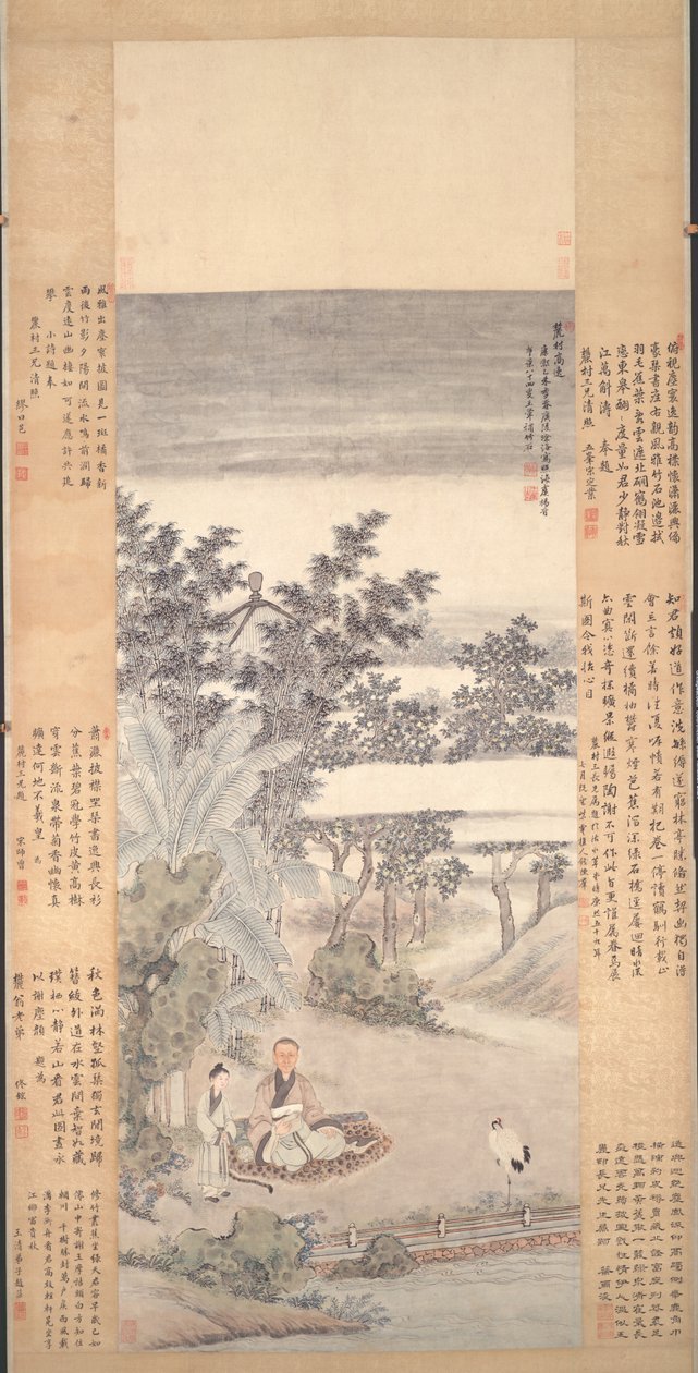 Porträtt av en Qi av Wang Hui