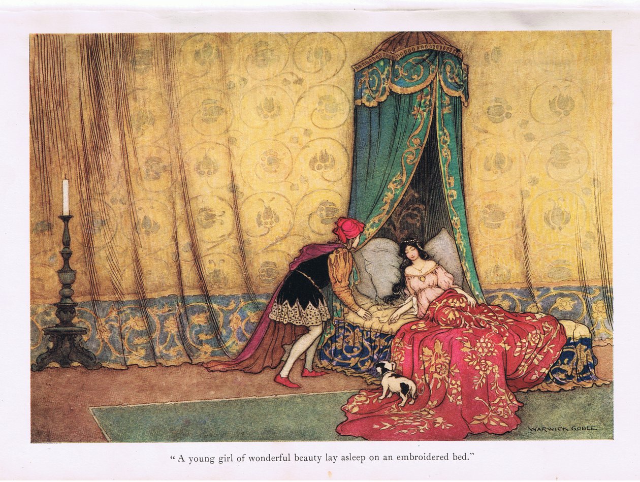 En ung flicka av underbar skönhet av Warwick Goble